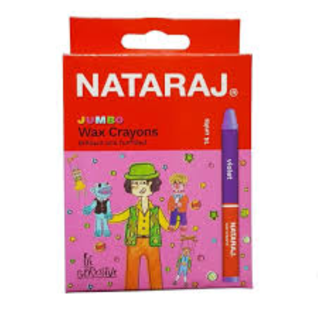 NATARAJ JUMBO CRAYONS JUMBO 14PCS